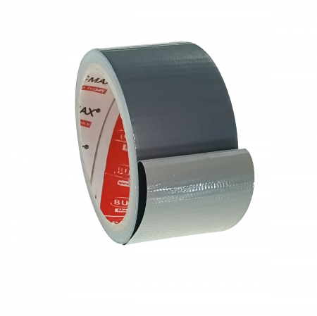Adezivi - Banda adeziva Duct Tape, 48mm x 10m, cu insertie textila, pentru reparatii, BMX-605, gri