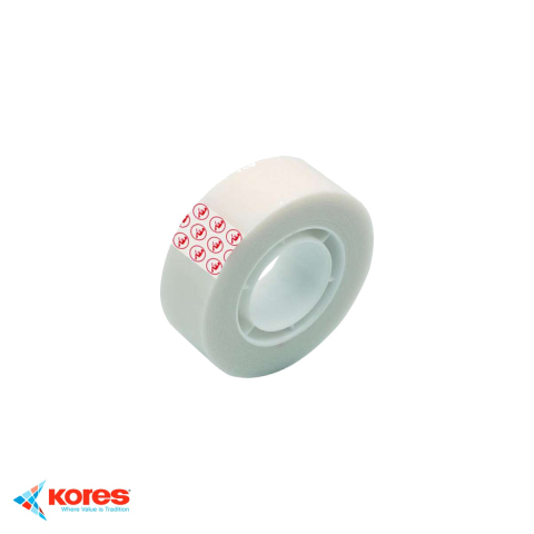 Benzi adezive pentru birou si ambalare - Banda adeziva invizibila Kores, mat si inscriptibila, 19mm x 33m, pentru birou si acasa