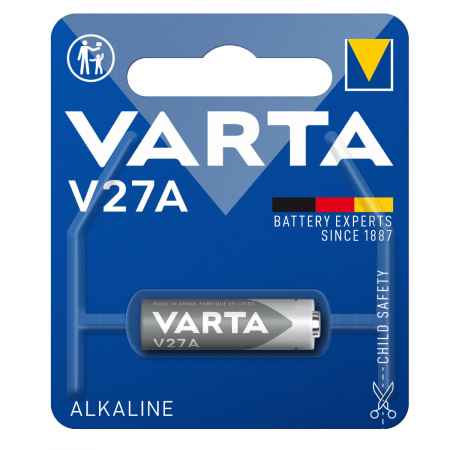 Baterii Alcaline A27 MN27 - Baterie alcalina 27A, 12V, VARTA V27A, in blister