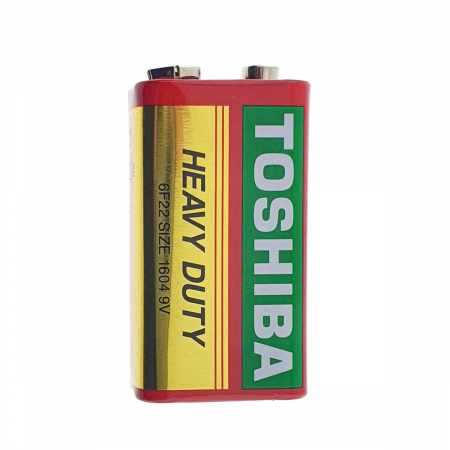 Baterii Heavy Duty 6F22 9V - Baterie de 9V, Toshiba Heavy Duty, 6F22, ambalata in folie