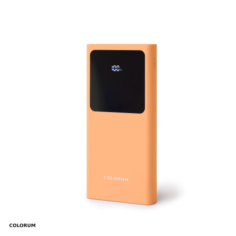 Energy - Baterie externa (power bank) Colorum CPB10-14, 10000 mAh, USB-A + USB-C + microUSB, 22.5W, cu cablu inclus, roz