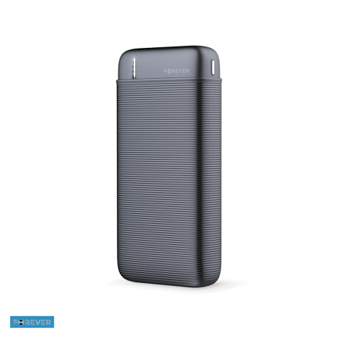 Baterii Power Bank - Baterie externa (power bank) Forever TB-100L, 20000 mAh, 2x USB-A + USB-C + microUSB, 10W, negru