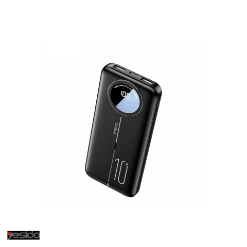 Energy - Baterie externa (power bank) Yesido YP40, 10000 mAh, 2x USB-A + USB-C, negru