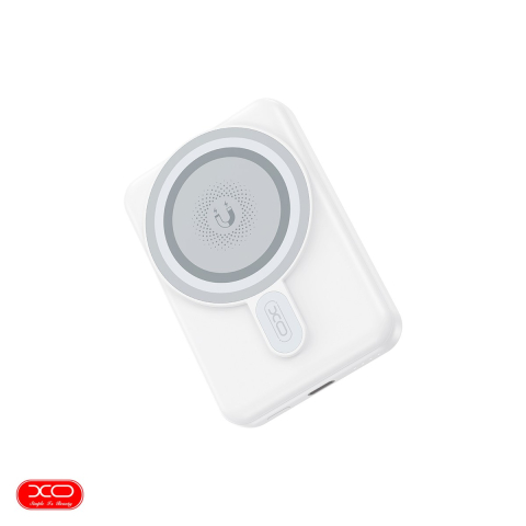 Energy - Baterie externa wireless magnetica (power bank) XO PR264, 10000 mAh, USB-C, 20W, alb