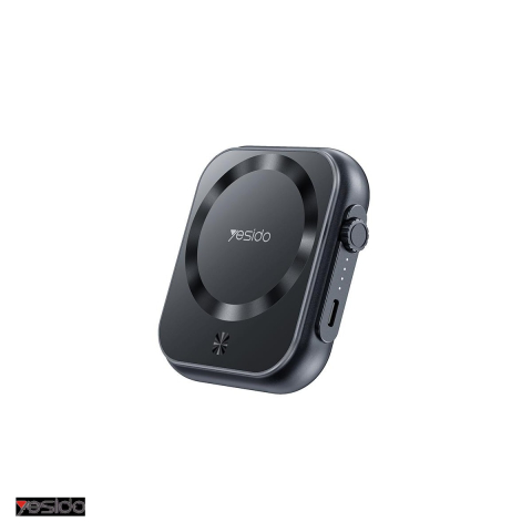 Energy - Baterie externa wireless magnetica (power bank) Yesido YP59, 5000 mAh, USB-C, 22W, negru