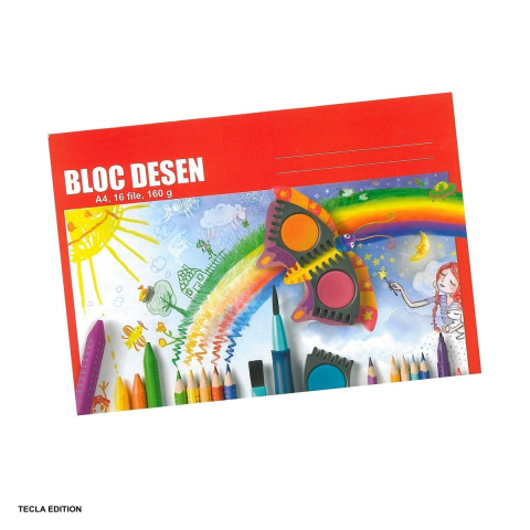 Birotica papetarie - Bloc desen A4, 16 file, 160 g/mp