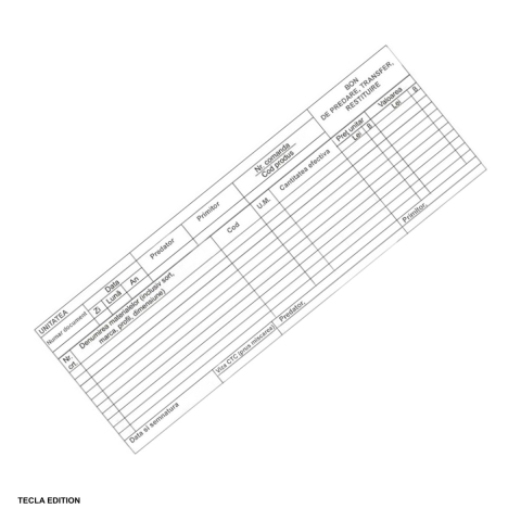 Formulare tipizate - Bon de predare-transfer-restituire, 1/2 A4, 100 file