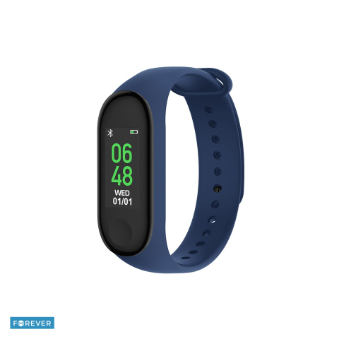 Bratari fitness - Bratara fitness Forever Forever SB-50, IP65, 90 mAh, curea 245 mm, 80 x 160 px 0,96", Bluetooth, Bleumarin