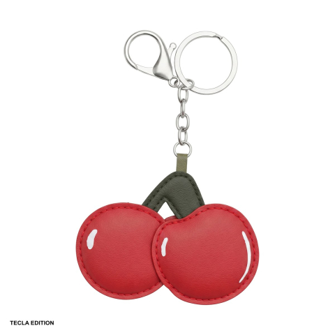 Brelocuri - Breloc Universal cherry,  metalic, carabiniera pentru prindere, Rosu