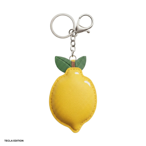Brelocuri - Breloc Universal lemon, metalic, carabiniera pentru prindere, Galben