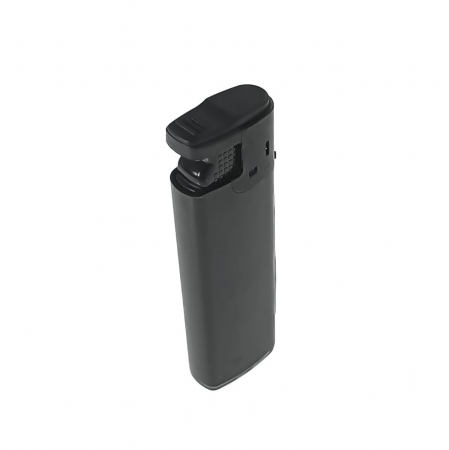 Aprinzatoare - Bricheta antivant, de buzunar, BRFA00064 Black, 81 x 27 x 12 mm, flacara reglabila, neagra