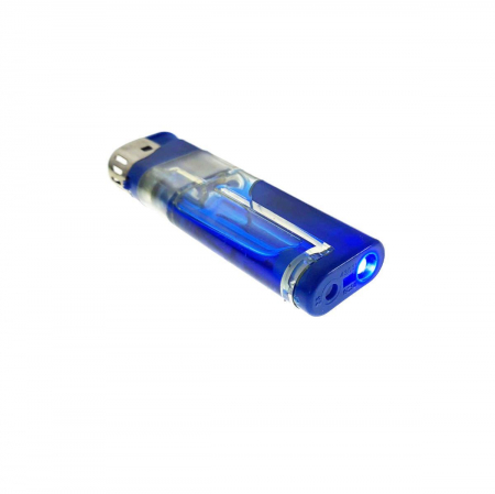 Aprinzatoare - Bricheta BAIDA BD-5820 cu LED și Sistem de Siguranță - Albastră | Brichetă Reîncărcabilă cu Iluminare