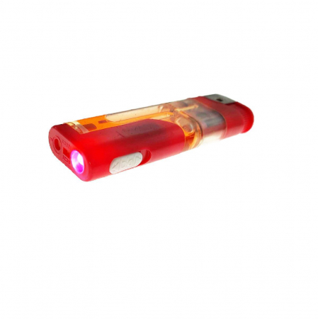 Aprinzatoare - Bricheta BAIDA BD-5820, cu led si sistem de siguranta, rosie