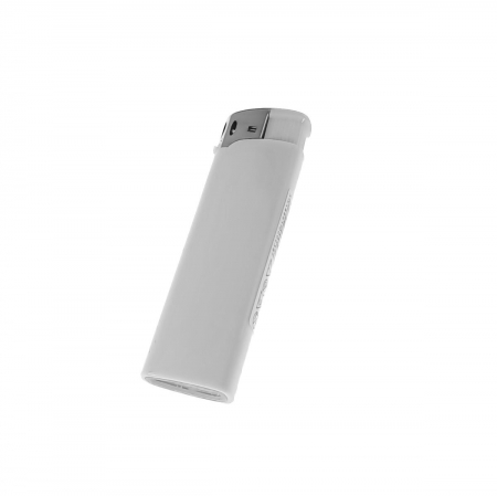 Aprinzatoare - Bricheta clasica de buzunar, BRF00023 White, 83 x 27 x 13 mm, flacara reglabila, alba