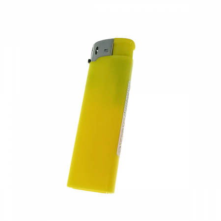 Aprinzatoare - Bricheta clasica de buzunar, BRF00023 Yellow, 83 x 27 x 13 mm, flacara reglabila, galbena