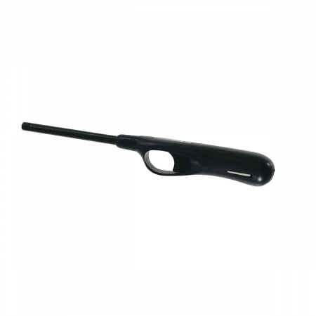 Aprinzatoare - Bricheta cu gaz, BRB00047 Black, reincarcabila, pentru aprins focul, neagra