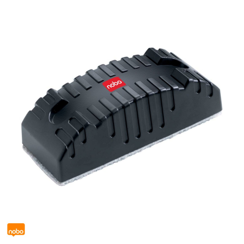 Accesorii prezentare - Burete magnetic Nobo, cu rezerve detasabile, negru, 91x211x53 mm