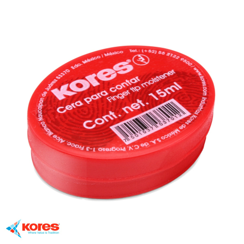 Buretiere - Buretiera cu gel Kores 15ml, fara miros, pentru numarat bani si documente