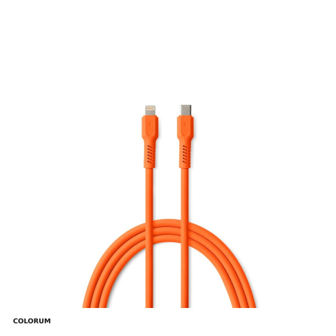 Accesorii IT - Cablu de date Colorum CK12-CL-10, USB-C - Lightning, 1,8 m, 2,4A, portocaliu