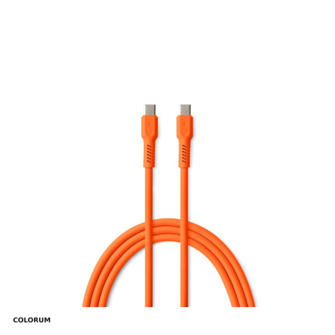 Accesorii IT - Cablu de date Colorum CK60-CC-10, USB-C - USB-C, 1,8 m, 3A, portocaliu