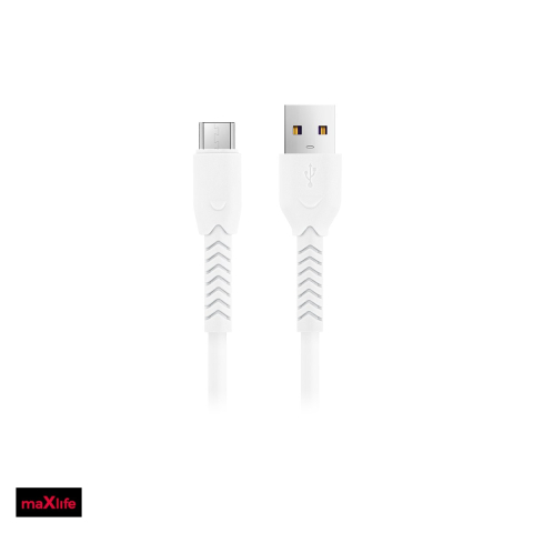 Accesorii IT - Cablu de date Maxlife MXUC-04, USB-A - Micro USB, 1 m, 3A, alb