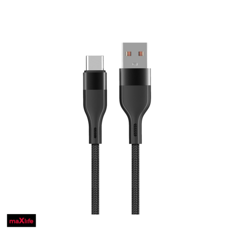 Cabluri USB tip C - Cablu de date Maxlife MXUC-07, USB-A - USB-C, 1 m, 3A, negru