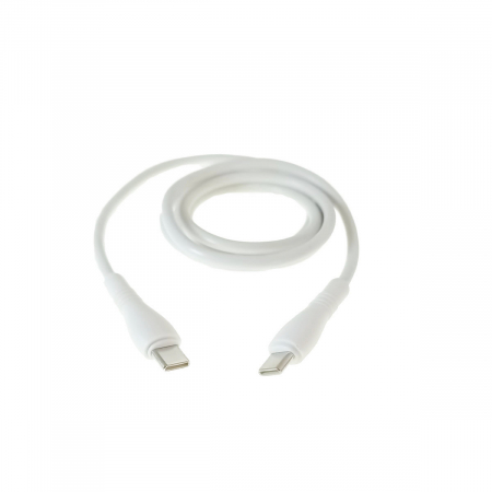 Cabluri USB tip C - Cablu de date si alimentare premium, PD66W, conectori USB Tip C tata la USB Tip C tata, Jellico B9, lungime 100 cm, Alb