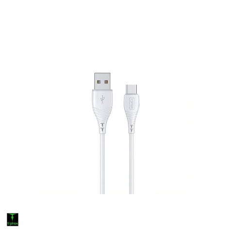 Cabluri USB tip C - Cablu de date T-Phox Nature, USB-A - USB-C, 1,2 m, 3A, alb