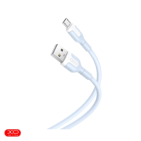 Accesorii IT - Cablu de date XO NB212, USB-A - Micro USB, 1 m, 2,1A, albastru