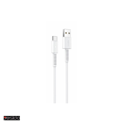 Cabluri USB tip C - Cablu de date Yesido CA120, USB-A - USB-C, 1 m, 180W 2A, alb