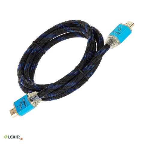 Cabluri si adaptoare - Cablu HDMI 2.0 Steelplay 4K High Speed cu Ethernet, 2 m, 4K la 50/60 Hz, HDR, 18 Gbps, conectori auriti cu iluminare LED, JVAPS400039