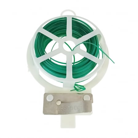 Unelte gradina - Cablu pentru legat plante cu sistem de taiere, 2 mm x 20 m, verde