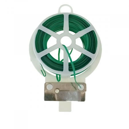 Unelte gradina - Cablu pentru legat plante cu sistem de taiere, 2 mm x 30 m, verde