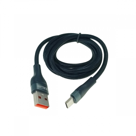Cabluri USB tip C - Cablu prevazut cu conectori USB tata si USB tip C, Jellico B16,3.1A, lungime 1m, Negru