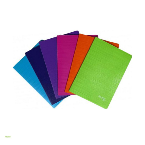Birotica papetarie - Caiet capsat Notte Trend A5, 40 file, matematica, 60 g/mp, coperta din polipropilena transparenta