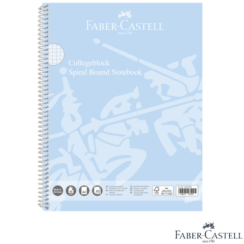 Birotica papetarie - Caiet Spira A4 80 File Aritmetica, Faber Castell, Calcule si Geometrie Precise, Uz Academic si Professional, Hartie 90 g/m²