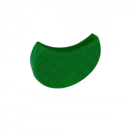 Brelocuri - Capac tip husa pentru cheie, 27 x 16 mm, protectie si identificare, din PVC flexibil, verde inchis