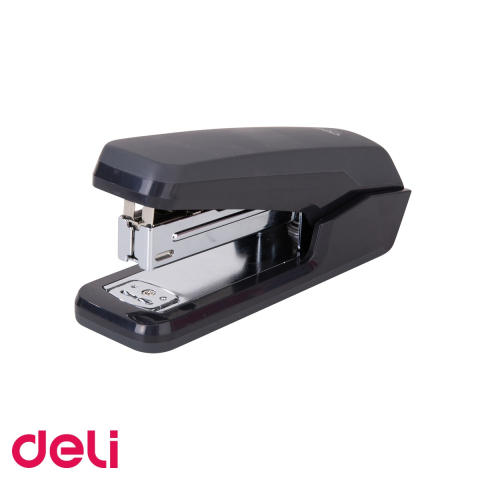 Capsatoare - Capsator half strip Deli, mecanism metalic, 25 coli, capse 24/6, design ergonomic effortless