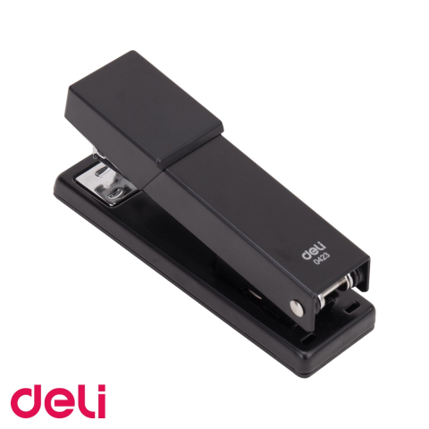 Capsatoare - Capsator metalic Deli half strip, 25 coli, capse 24/6, pentru birou si uz general
