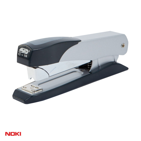 Birotica papetarie - Capsator metalic NOKI C-14, 45 coli, pentru capse 24/6, argintiu