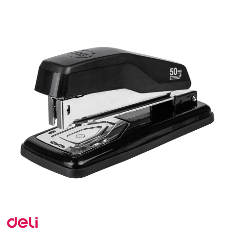 Capsatoare - Capsator rotativ Deli 414S cu 3 directii, 50 coli, pentru capse 24/6, 26/6 si 24/8, culori asortate, pentru capse 24/6, 26/6, 24/8