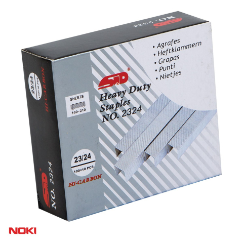 Capse pentru capsator - Capse NOKI 23/24, 160-210 coli, cutie 1000 bucati