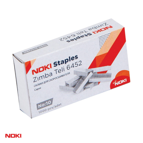 Capse pentru capsator - Capse zincate nr. 10 NOKI, cutie 1000 bucati