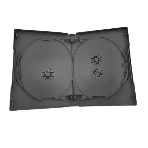 Carcase DVD - Carcasa 5 DVD 22 mm cu 2 Tavite Interioare , neagra