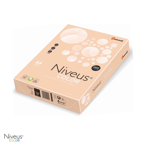 Hartie copiator - Carton copiator Niveus SA24 A4, somon pal, 160 g/mp, 250 coli