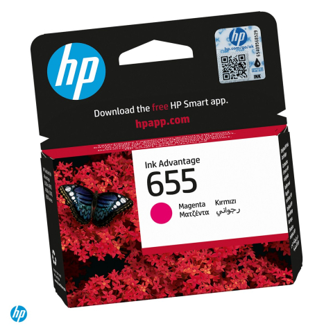 Cartuse inkjet - Cartus de cerneala HP 655 Ink Advantage, cerneala dye, randament 600 pagini, pentru HP DeskJet Ink Advantage 3525, 4615, 4625, 5525, 6525, magenta, CZ111AE