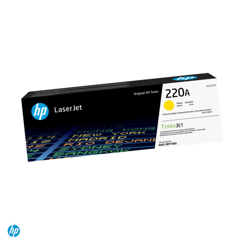 Tonere laser - Cartus toner HP 220A, randament aproximativ 1.800 de pagini, pentru HP Color LaserJet Pro 4202 si MFP 4302, galben, W2202A