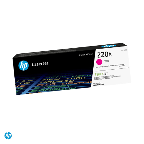 Tonere laser - Cartus toner HP 220A, randament aproximativ 1.800 de pagini, pentru HP Color LaserJet Pro 4202 si MFP 4302, magenta, W2203A
