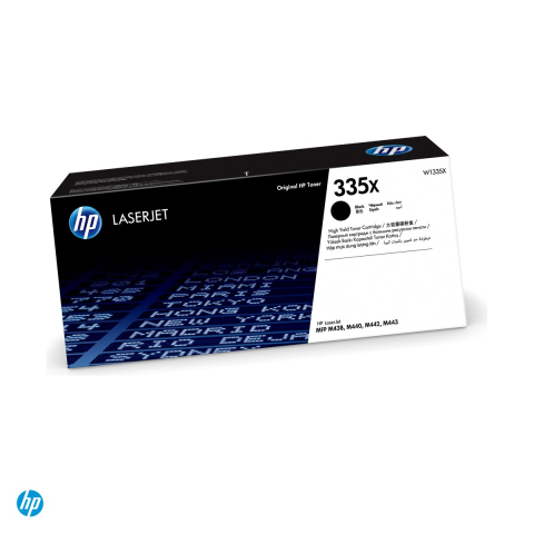Tonere laser - Cartus toner HP 335X, capacitate mare, randament aproximativ 13.700 de pagini, pentru HP LaserJet MFP M438, M440, M442, M443, M42625, negru, W1335X