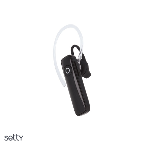 Casti - Casca in-ear bluetooth v.4.0, cu microfon, Setty SBT-01, pentru apeluri telefonice, neagra
